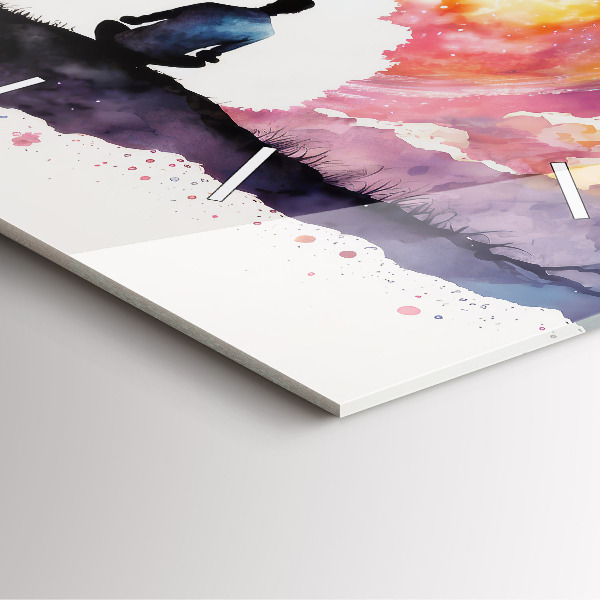 Szögletes fali üvegóra Meditációs életmód