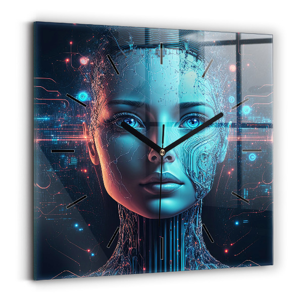 Szögletes fali üvegóra Mesterséges intelligencia