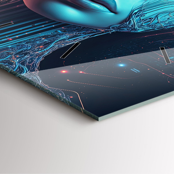 Szögletes fali üvegóra Mesterséges intelligencia