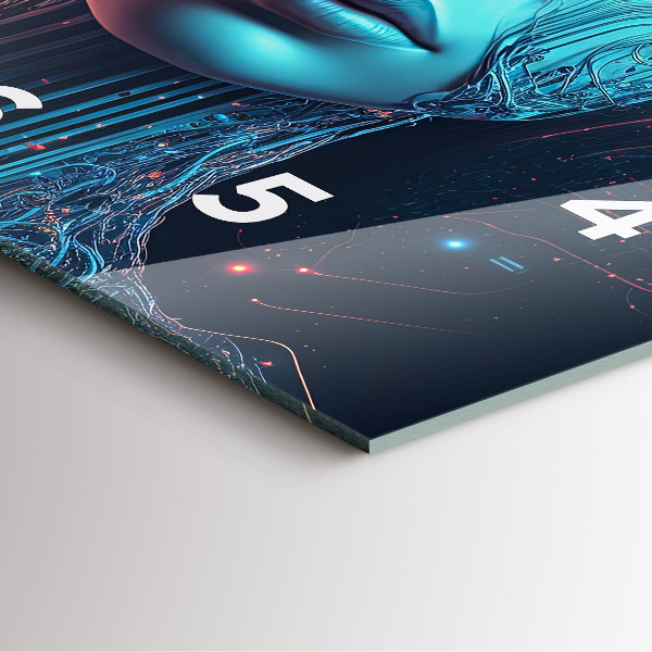 Szögletes fali üvegóra Mesterséges intelligencia