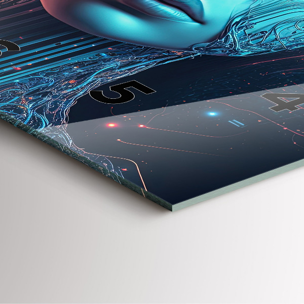 Szögletes fali üvegóra Mesterséges intelligencia