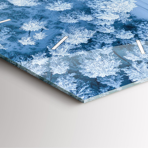 Szögletes fali üvegóra Erdő drónból