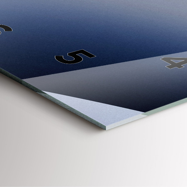 Szögletes fali üvegóra Absztrakciós nap