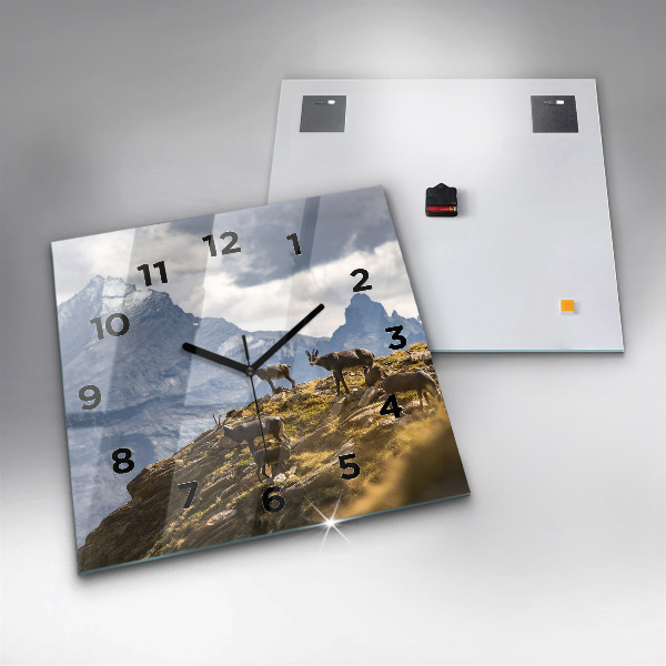 Szögletes fali üvegóra Kecske az Aosta-völgyben