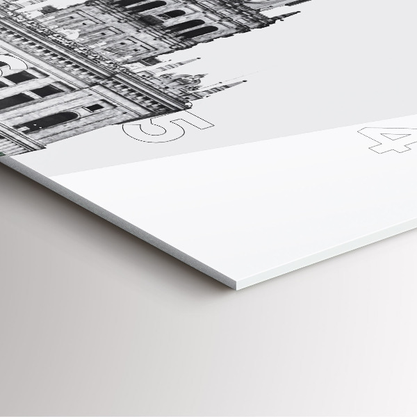 Szögletes fali üvegóra Kultúra és Tudomány Palotája