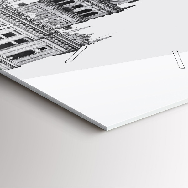 Szögletes fali üvegóra Kultúra és Tudomány Palotája