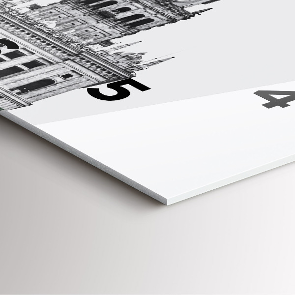 Szögletes fali üvegóra Kultúra és Tudomány Palotája