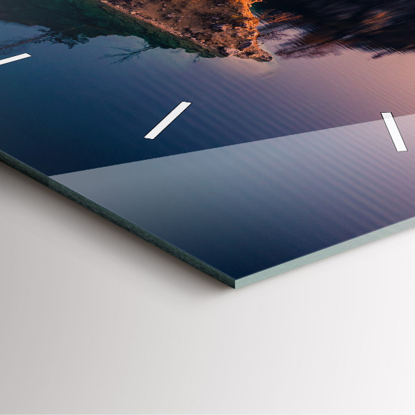 Szögletes fali üvegóra Krakkói Zakrzówek-tó