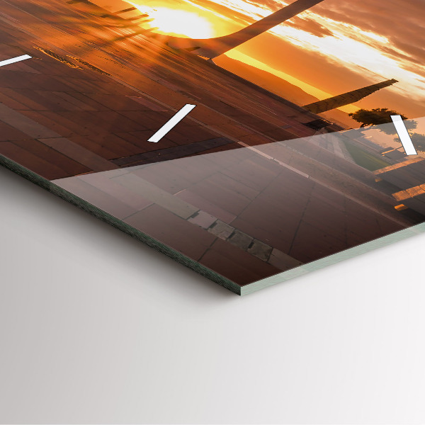 Szögletes fali üvegóra Barcelona Olimpiai Park