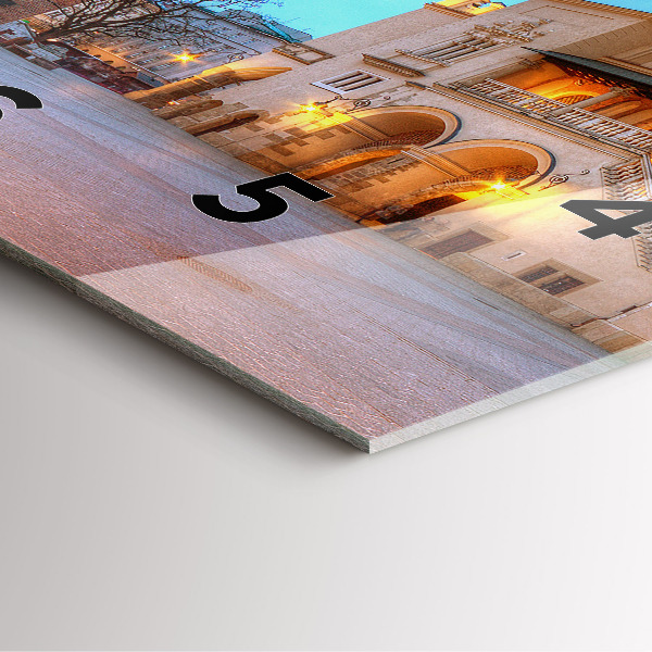 Szögletes fali üvegóra Fő piactér Krakkóban