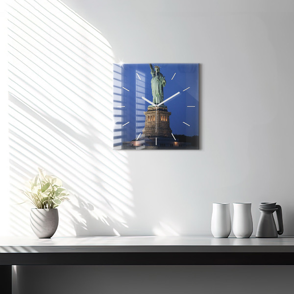 Szögletes fali üvegóra New York-i Szabadság-szobor