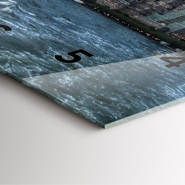 Szögletes fali üvegóra New York-i panoráma