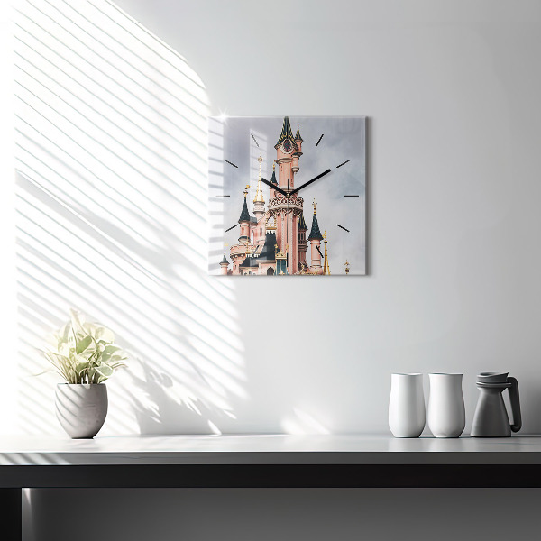 Szögletes fali üvegóra Disneyland párizsi kastély
