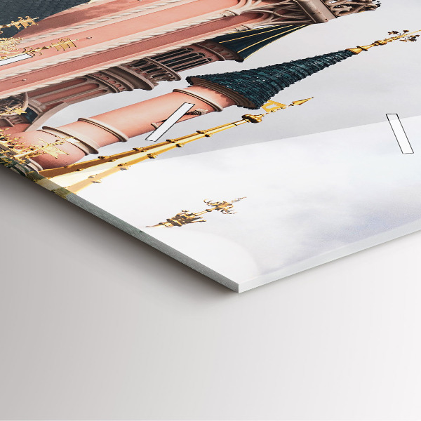 Szögletes fali üvegóra Disneyland párizsi kastély