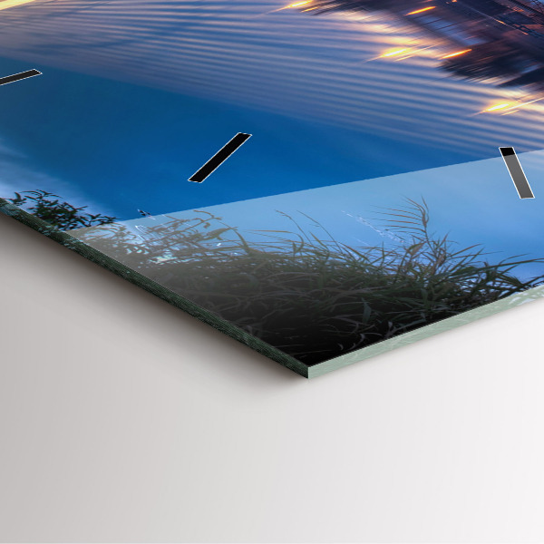 Szögletes fali üvegóra Rędziński híd Wrocław