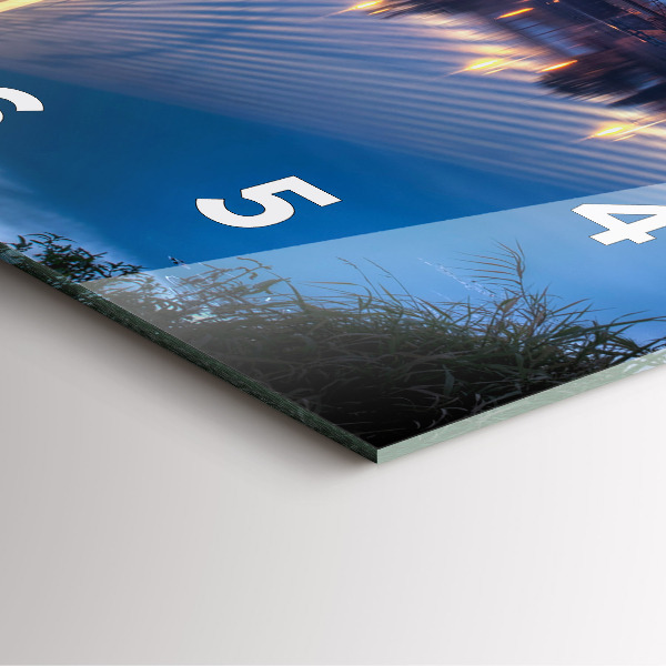 Szögletes fali üvegóra Rędziński híd Wrocław