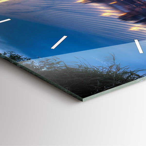 Szögletes fali üvegóra Rędziński híd Wrocław