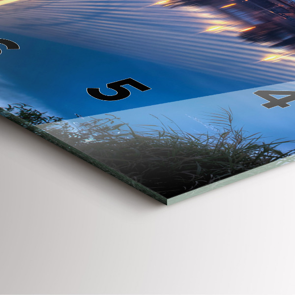 Szögletes fali üvegóra Rędziński híd Wrocław