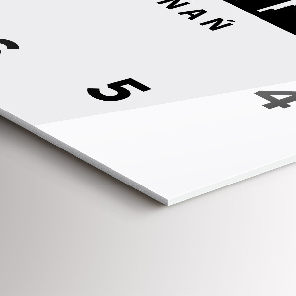 Szögletes fali üvegóra Poznani panoráma grafika