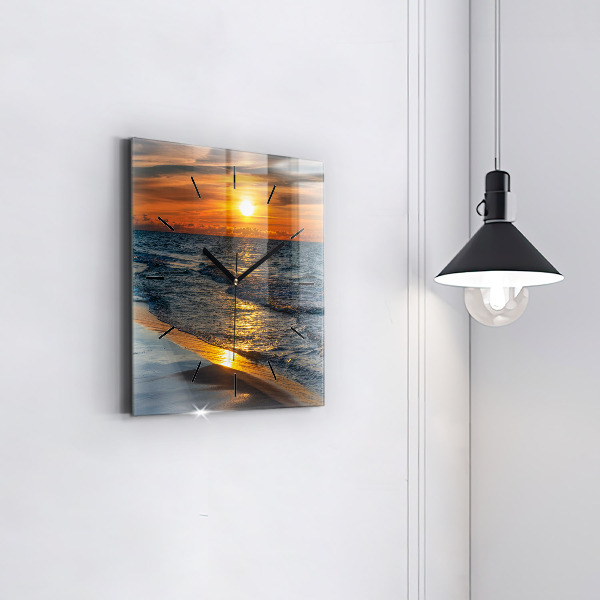 Szögletes fali üvegóra Władysławowo Balti-tenger