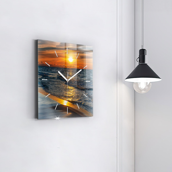 Szögletes fali üvegóra Władysławowo Balti-tenger
