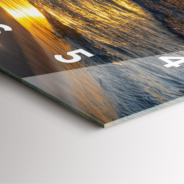 Szögletes fali üvegóra Władysławowo Balti-tenger