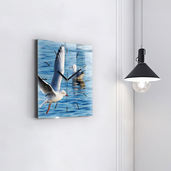 Szögletes fali üvegóra Sirályok Gdyniában