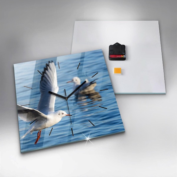 Szögletes fali üvegóra Sirályok Gdyniában