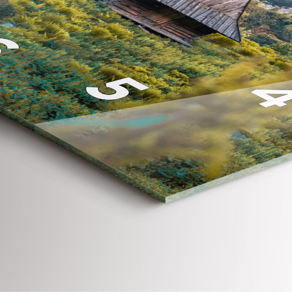 Szögletes fali üvegóra Vendégház a Tátrában