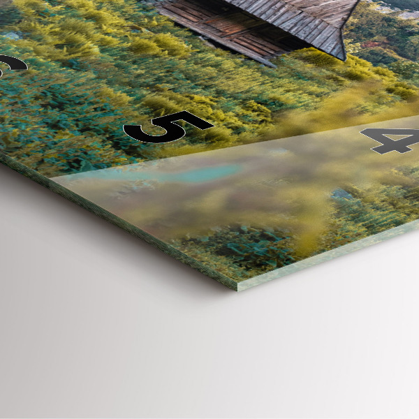 Szögletes fali üvegóra Vendégház a Tátrában