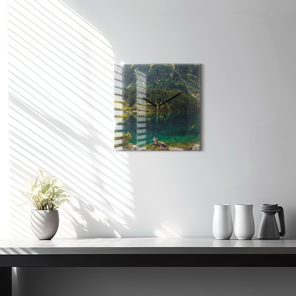 Szögletes fali üvegóra Morskie Oko a Tátrában