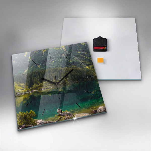 Szögletes fali üvegóra Morskie Oko a Tátrában