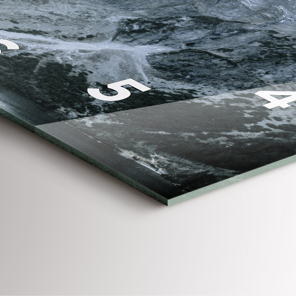 Szögletes fali üvegóra Morskie Oko a Tátrában