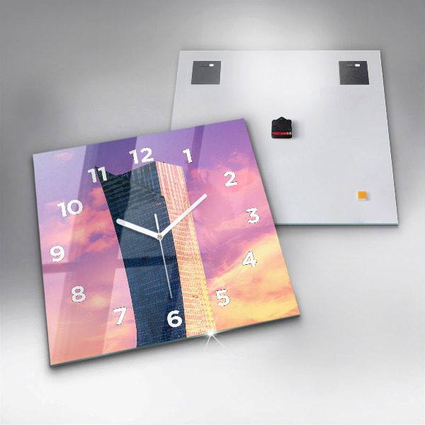 Szögletes fali üvegóra Felhőkarcoló Varsóban