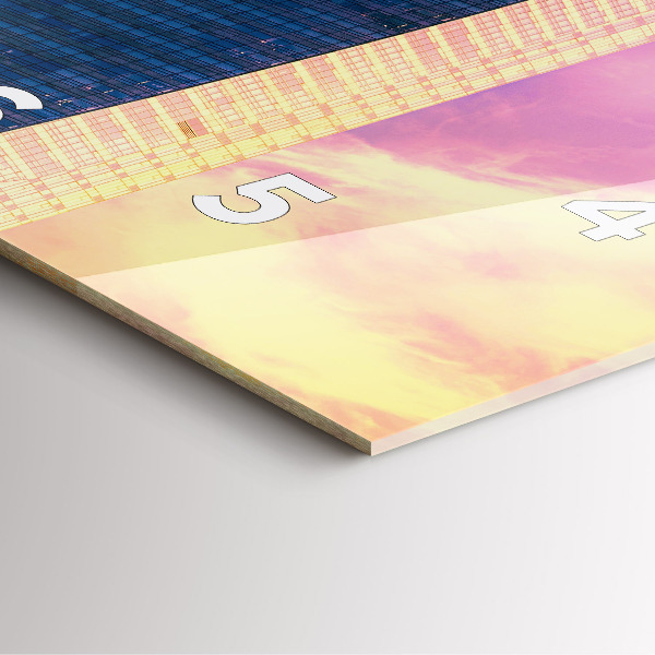 Szögletes fali üvegóra Felhőkarcoló Varsóban