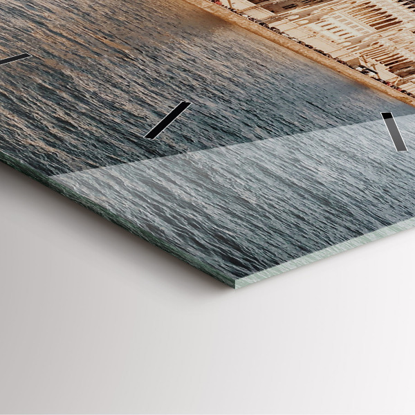 Szögletes fali üvegóra Országgyűlés Budapesten