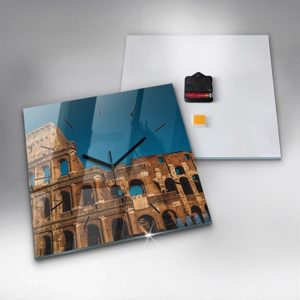 Szögletes fali üvegóra A Colosseum Olaszországban