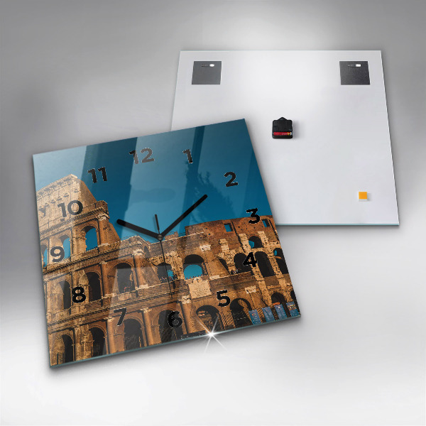 Szögletes fali üvegóra A Colosseum Olaszországban