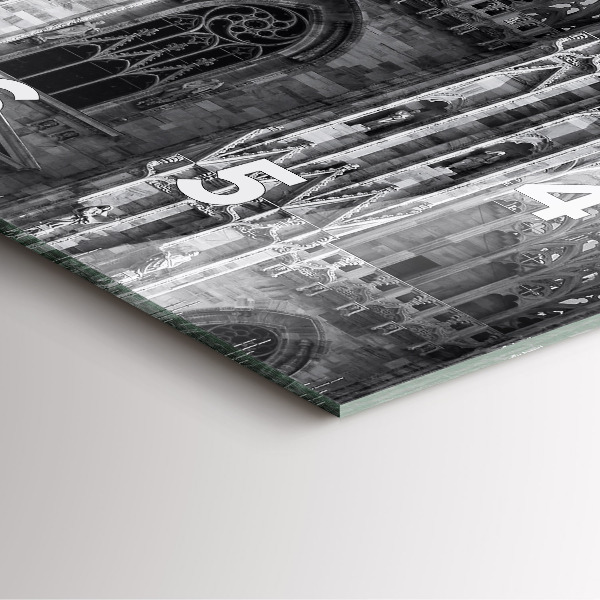 Szögletes fali üvegóra Milánói dóm