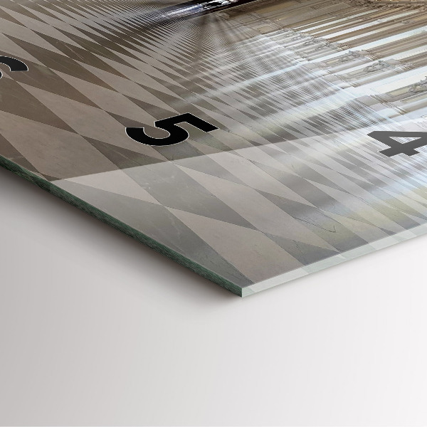 Szögletes fali üvegóra La Veneria Reale Múzeum