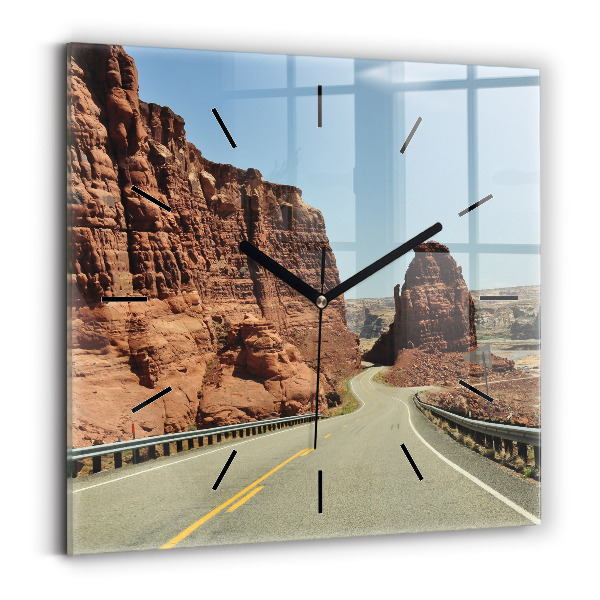 Szögletes fali üvegóra 66-os út az Egyesült Államokban