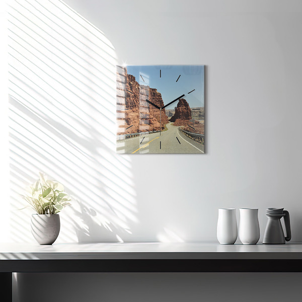 Szögletes fali üvegóra 66-os út az Egyesült Államokban