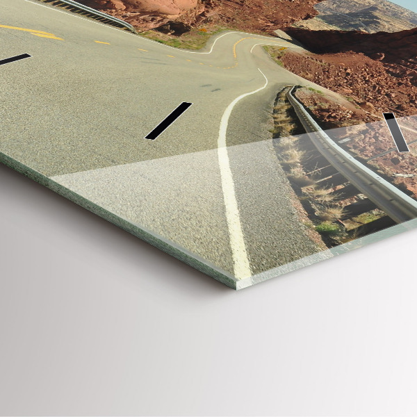 Szögletes fali üvegóra 66-os út az Egyesült Államokban