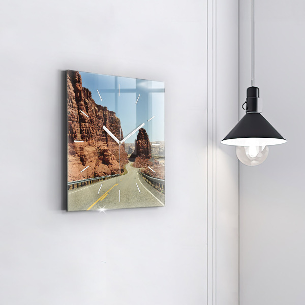 Szögletes fali üvegóra 66-os út az Egyesült Államokban