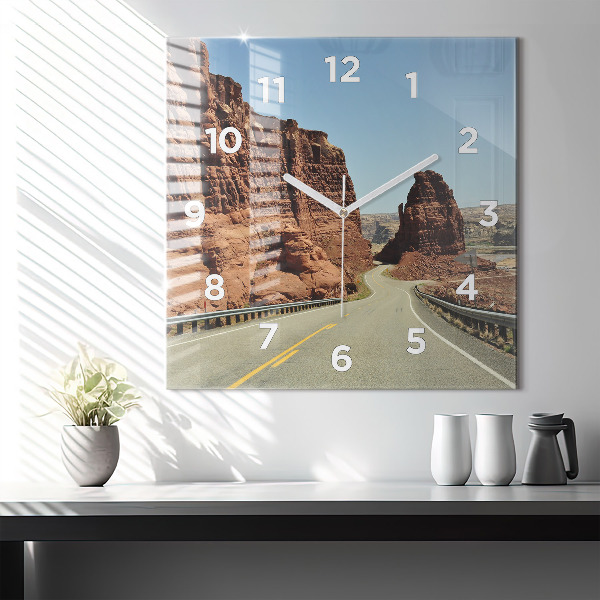 Szögletes fali üvegóra 66-os út az Egyesült Államokban