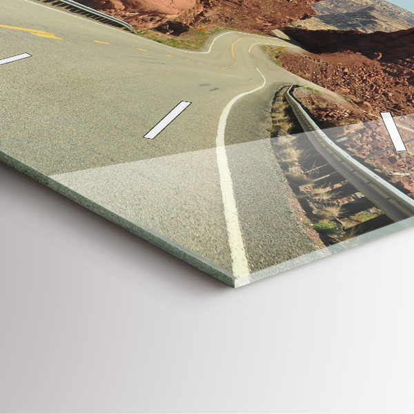 Szögletes fali üvegóra 66-os út az Egyesült Államokban