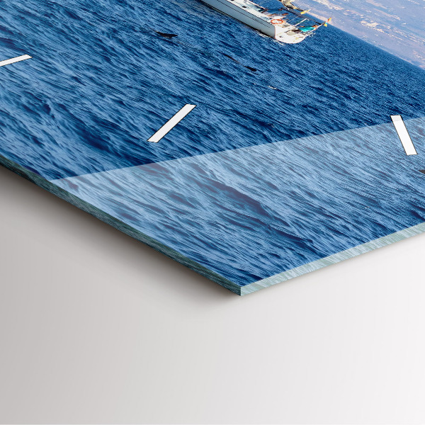 Szögletes fali üvegóra Yacht Tenerifén