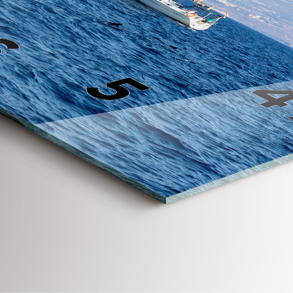 Szögletes fali üvegóra Yacht Tenerifén