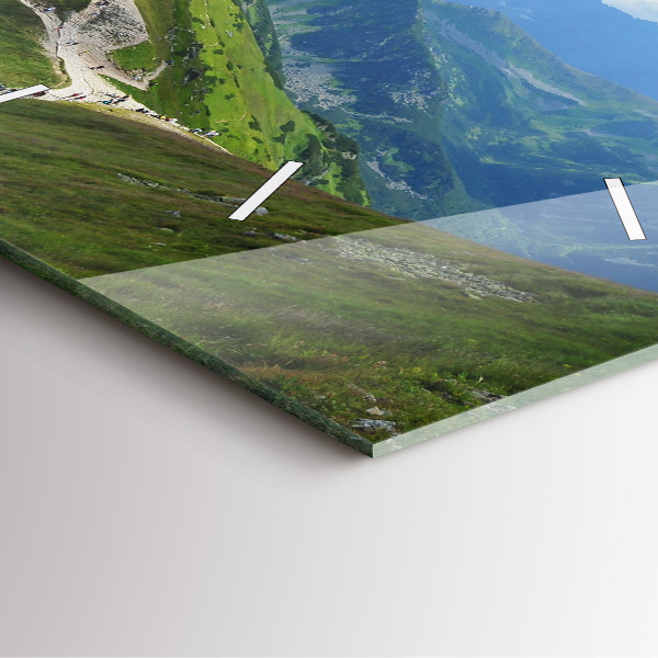 Szögletes fali üvegóra Kasprowy Wierch Zakopane