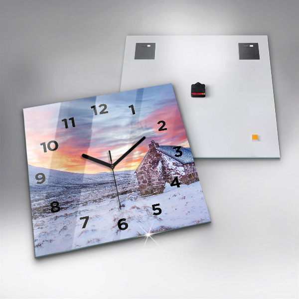 Szögletes fali üvegóra Víkendház hegyekben